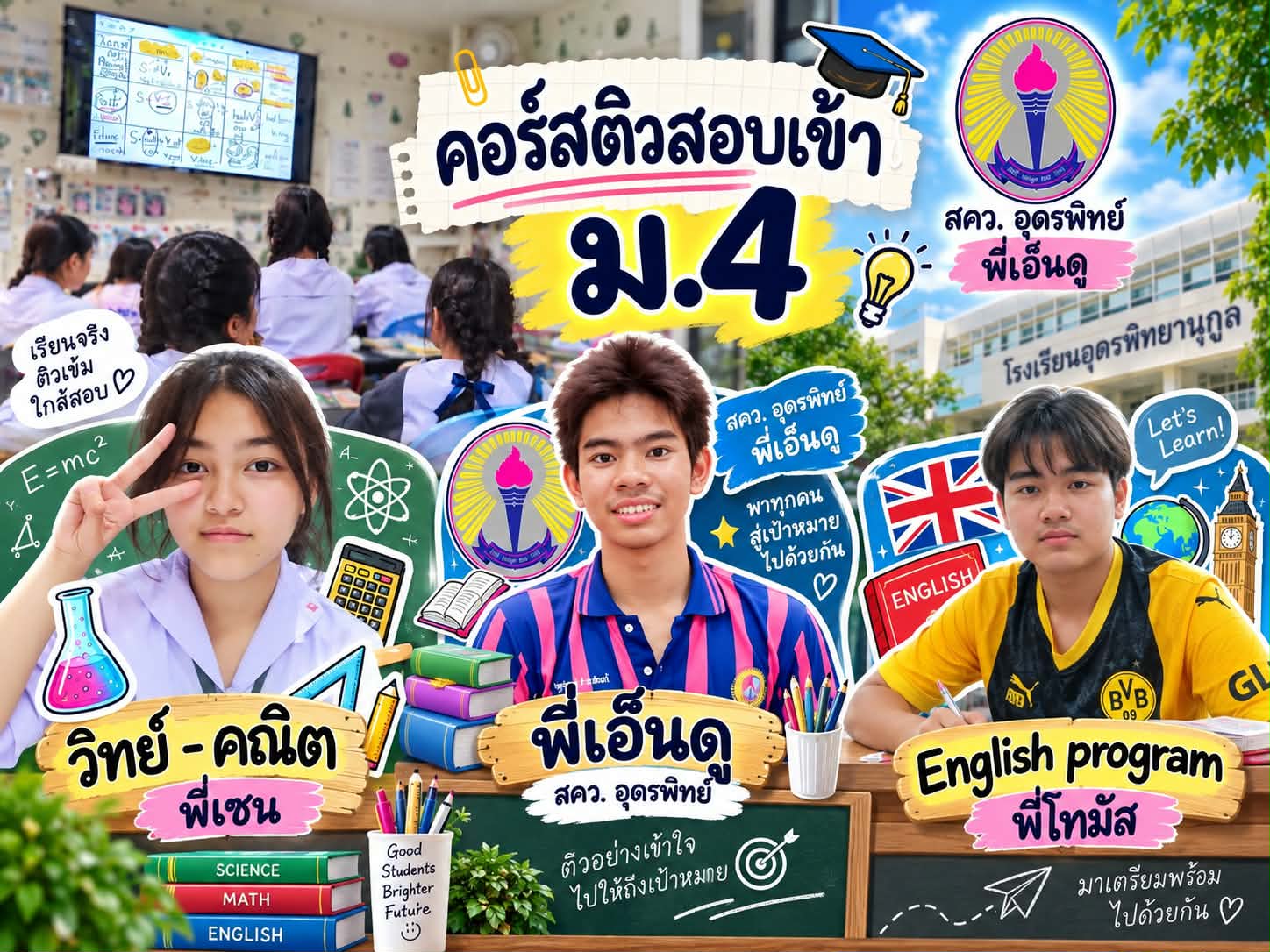 คอร์สติวสอบเข้า ม.4
